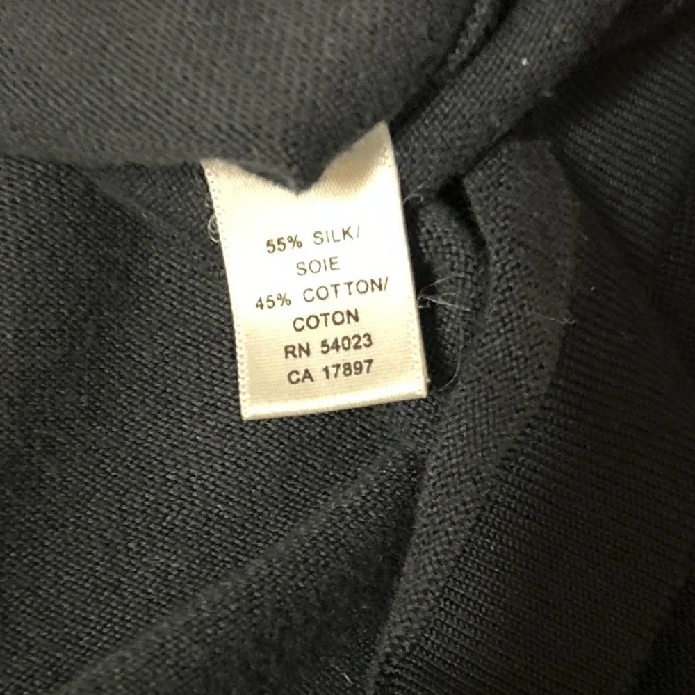 Banana Republic Silk/Cotton Spread Collar Sweater Top Sz XL